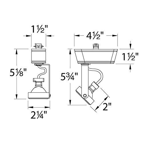 WAC Lighting WAC Lighting, HT-180 Low Voltage Track Head 50W in White for L Track