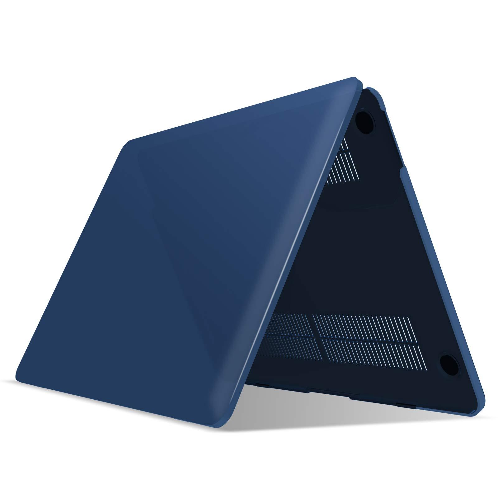 IBENZER IBENZER Compatible with MacBook Pro 16 Inch Case A2141 Release 2020 2019, Hard Shell Case with Keyboard Cover & Type C Adapter for Old Version Mac Pro 16, Navy Blue, T16NYBL+1TC