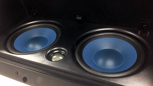 Silver Ticket Products 5252AC Silver Ticket in-Ceiling Speaker with Pivoting Full Speaker Adjustable Angle Woofers and Tweeter (Dual 5.25 Inch in-Ceiling Center Channel) Ceiling ONLY