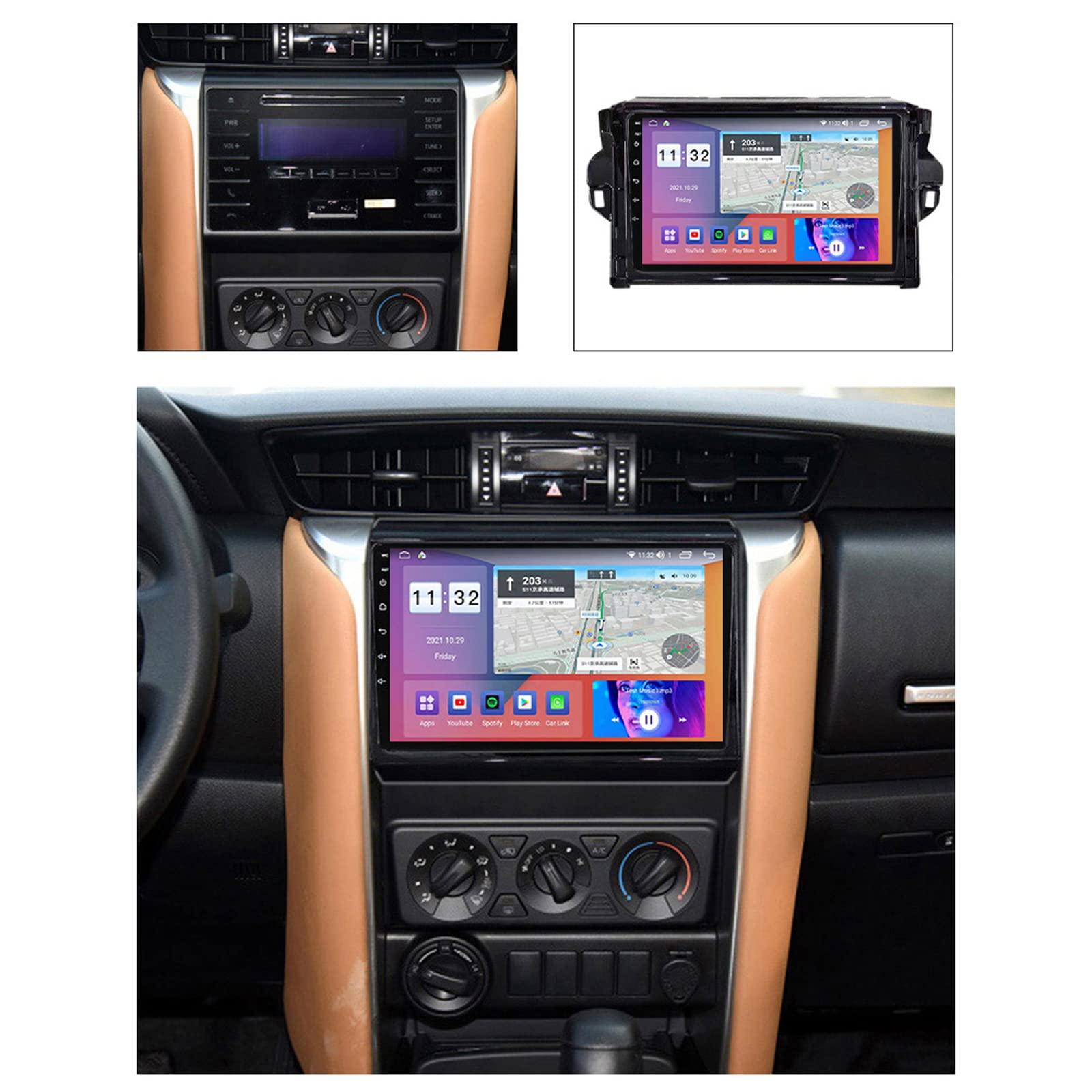 ZEARLY ZEARLY Double Din Car Stereo for Toyota Fortuner 2015-2020, Android in-Dash Player with Bluetooth 5.0, FM Radio, Built-in Carplay and DSP, 9 Inch IPS Touch Screen Car Stereo,M200s