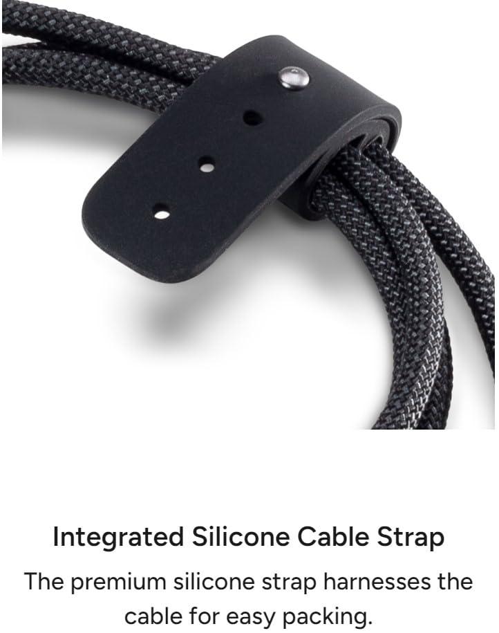 Mophie mophie Charge Stream USB-A to Lightning 2m/6ft Silicone Cable - Long-Lasting Braided Cord with Enduraflex, Fast Charge Compatible & 12W Power Delivery