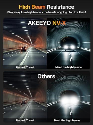 AKEEYO Super Night Vision Rear View Mirror Camera with F1.0 Aperture LensAI Vision RadarBSD HDR/WDRTouch Screen Smart Mirror Dash Cam, Free 32GB Card & GPS,12\" Backup Camera AKEEYO NV-X