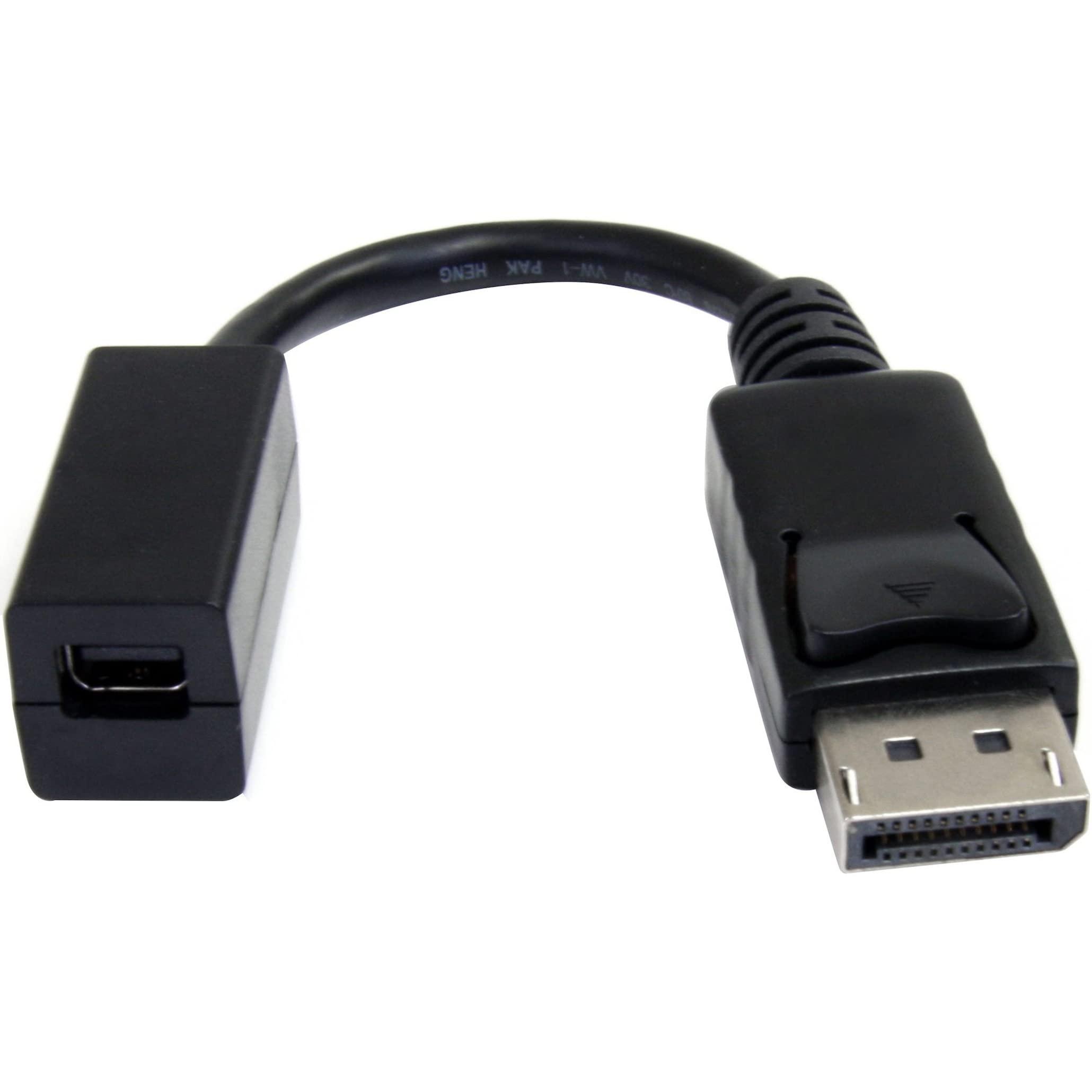 StarTech StarTech.com 6in (15cm) DisplayPort to Mini DisplayPort Adapter, 4K Video, DP to mDP Converter (Not compatible w/Thunderbolt)