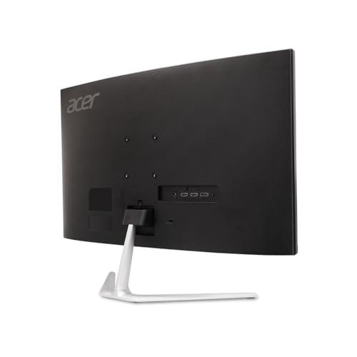 acer Acer 27" WQHD 2560 x 1440 1500R Curved PC Gaming Monitor | AMD FreeSync Premium | Up to 170Hz Refresh | 1ms VRB | VESA Mount | HDR10 | 1 x Display Port 1.2 & 2 x HDMI 2.0 | EDA270U Pbmiipx | Silver