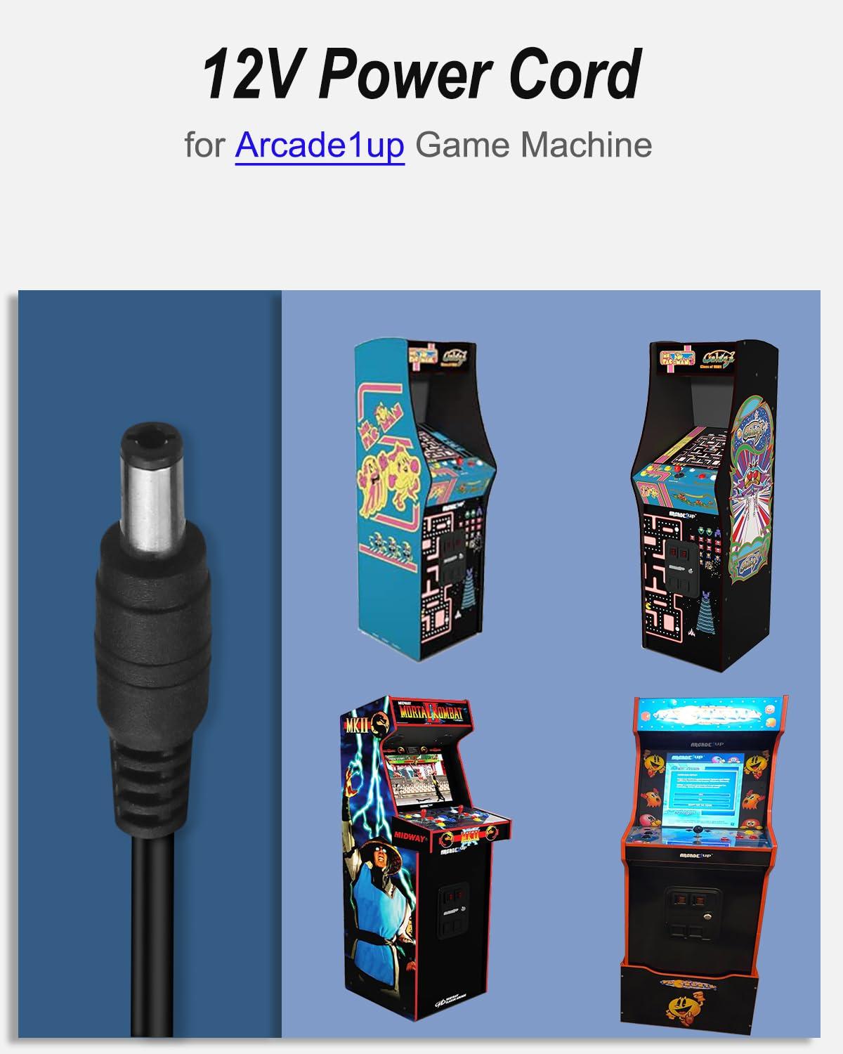 Arybroourd 12V 3A Power Supply, AC DC Adapter 100-240v 50-60hz to 12 V DC Power Adapter, DC 12V Power Cord with 5.5mm x 2.5mm Plug for LED Strip Lights 3D Printers Routers Arcade 1up Power Cord