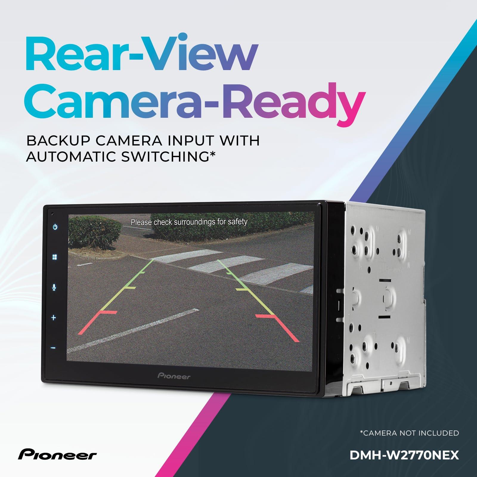 Pioneer Pioneer DMH-W2770NEX 6.8" Capacitive Touchscreen, Double Din Wireless & Wired Apple CarPlay & Android Auto, Bluetooth, Backup Camera, FLAC, Short Chassis, HD Radio