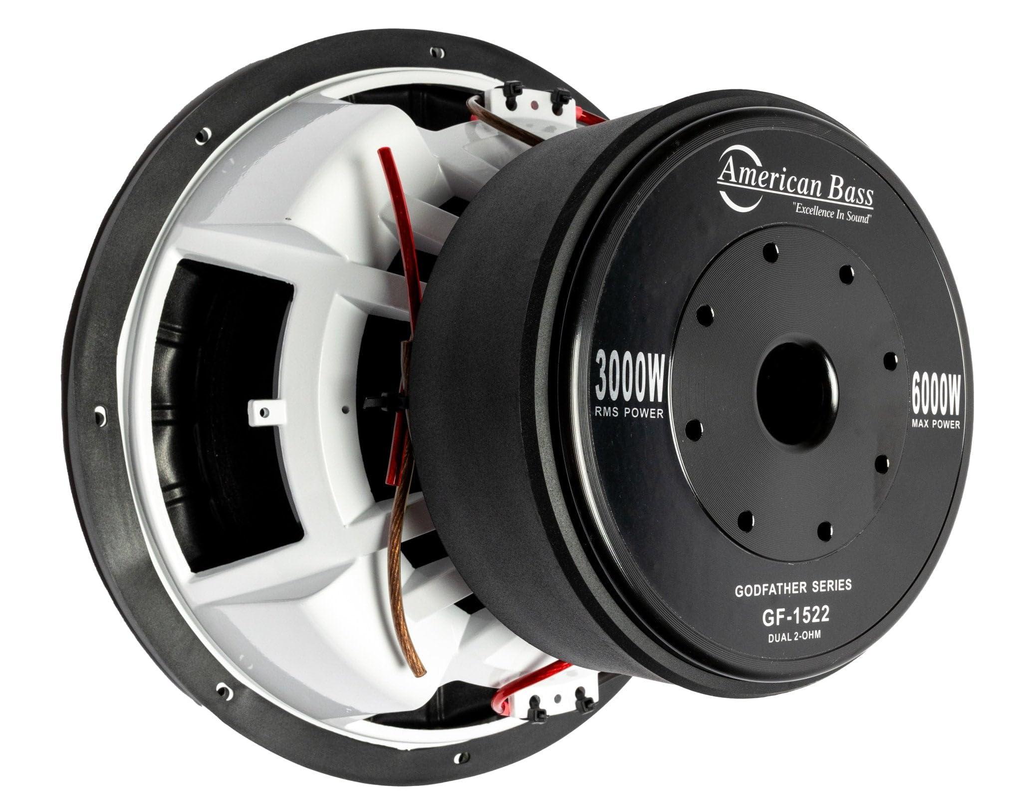 American Bass American Bass Godfather 15" 1 Ohm 6000 Max Watts Car Subwoofer