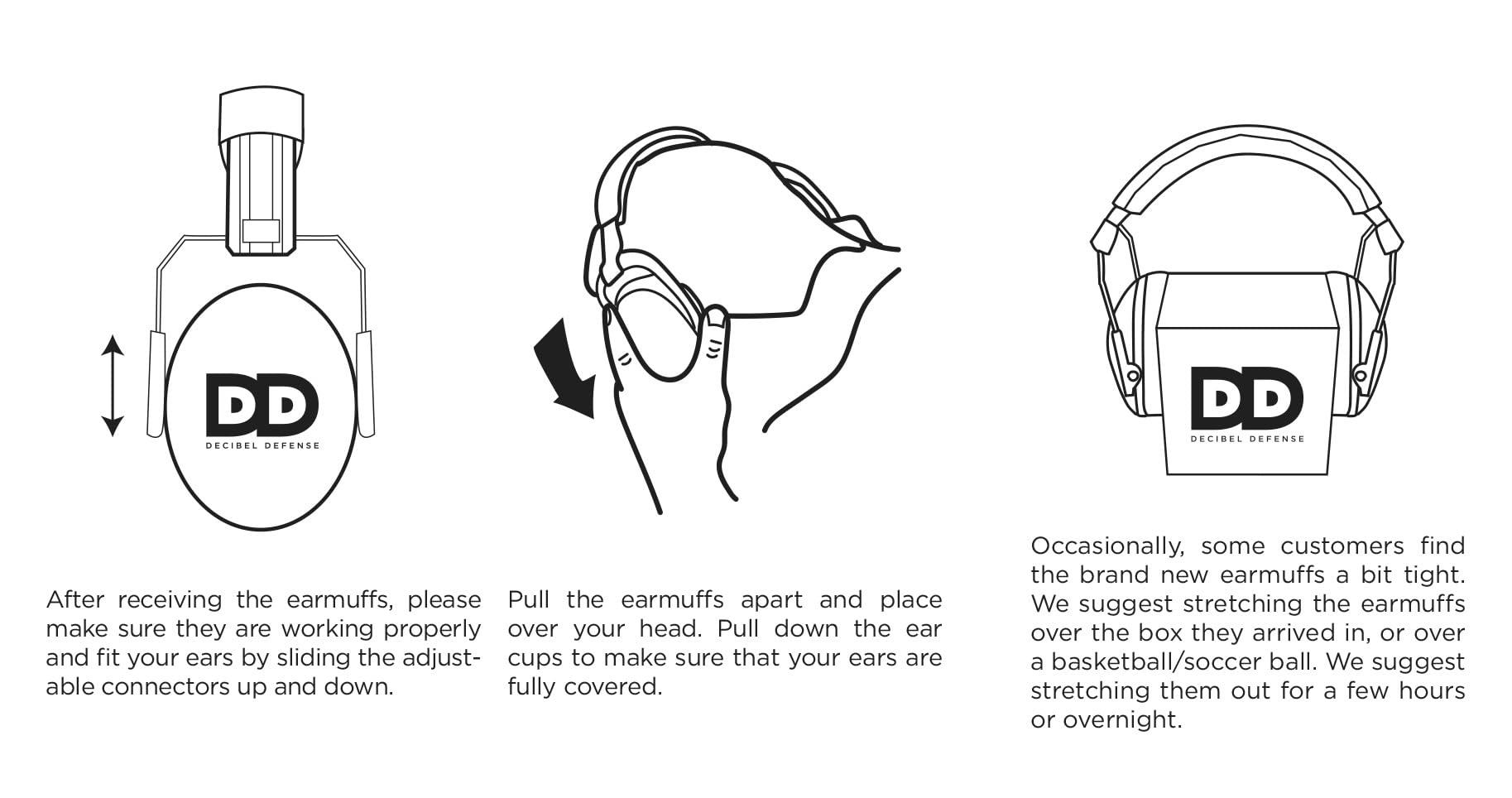 DECIBEL DEFENSE Professional Safety Ear Muffs by Decibel Defense - 37dB NRR - The HIGHEST Rated & MOST COMFORTABLE Ear Protection for Shooting & Industrial Use - THE BEST HEARING PROTECTION...GUARANTEED