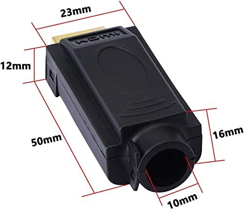 SinLoon SinLoon HDMI Solderless Adapter Gold Plated HDMI Extension Cable Connector Signals Terminal Breakout Board Free Welding Connector with Plastic Cover Screwdriver