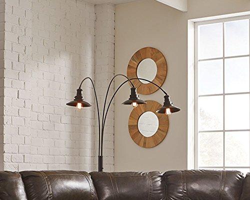 Signature Design by Ashley Signature Design by Ashley Sheriel Industrial Metal Arc Lamp with Adjustable Neck, Black