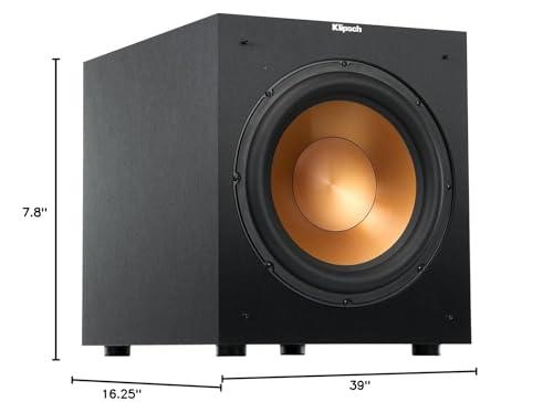 Klipsch Klipsch Reference 5.2 Home Theater Pack with 2X R-26FA Floorstanding Speaker, 2X R-12SW Subwoofer, R-25C Center Channel Speaker and 2X R-41M Bookshelf Speaker, Black