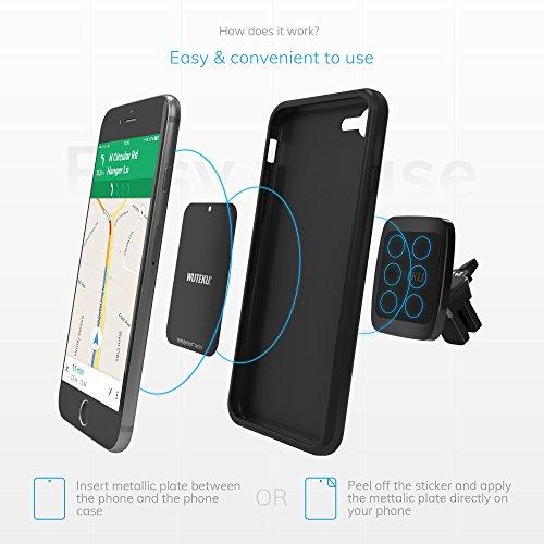 WUTEKU WUTEKU Magnetic Cell Phone Vent Holder Kit for Car - Works on All Vehicles, Phones and Tablets - Best Vent Mount - Compatible with iPhone XR, XS, 8, 7 and Galaxy S9, S8 by Pro Driver