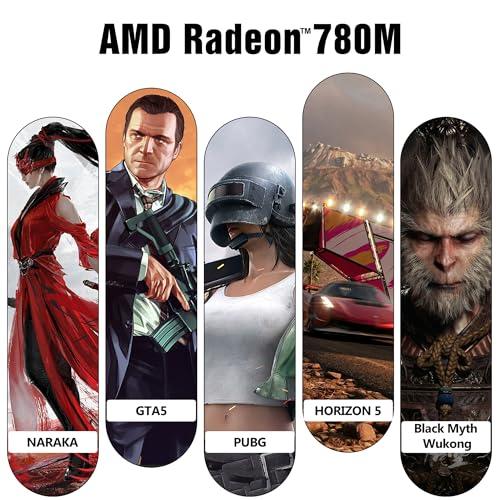 Dozlzyp 4K HD Mini Gaming PC Windows 11 Pro, AMD Ryzen 9 6900HX, 4* USB, 2* HDMI, Type-C USB4.0, 2* Lans 2.5G, Desktop Mini Computer, Wi-Fi 6E BT5.3, 64GB DDR5 1TB PCIe