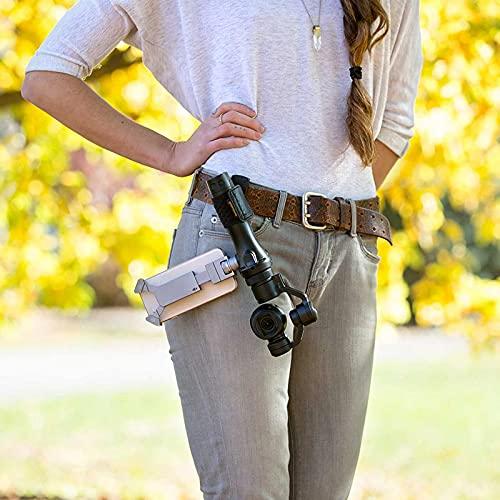 SPIDER HOLSTER Spider Holster - SpiderMonkey Belt Holster Clip and Elastic Wrap for Action Camera Grips - Waist Mounted, self Locking Belt Clip - Compatible with DJI Osmo, CamKix, GoPole, GoPro, Selfie Stick