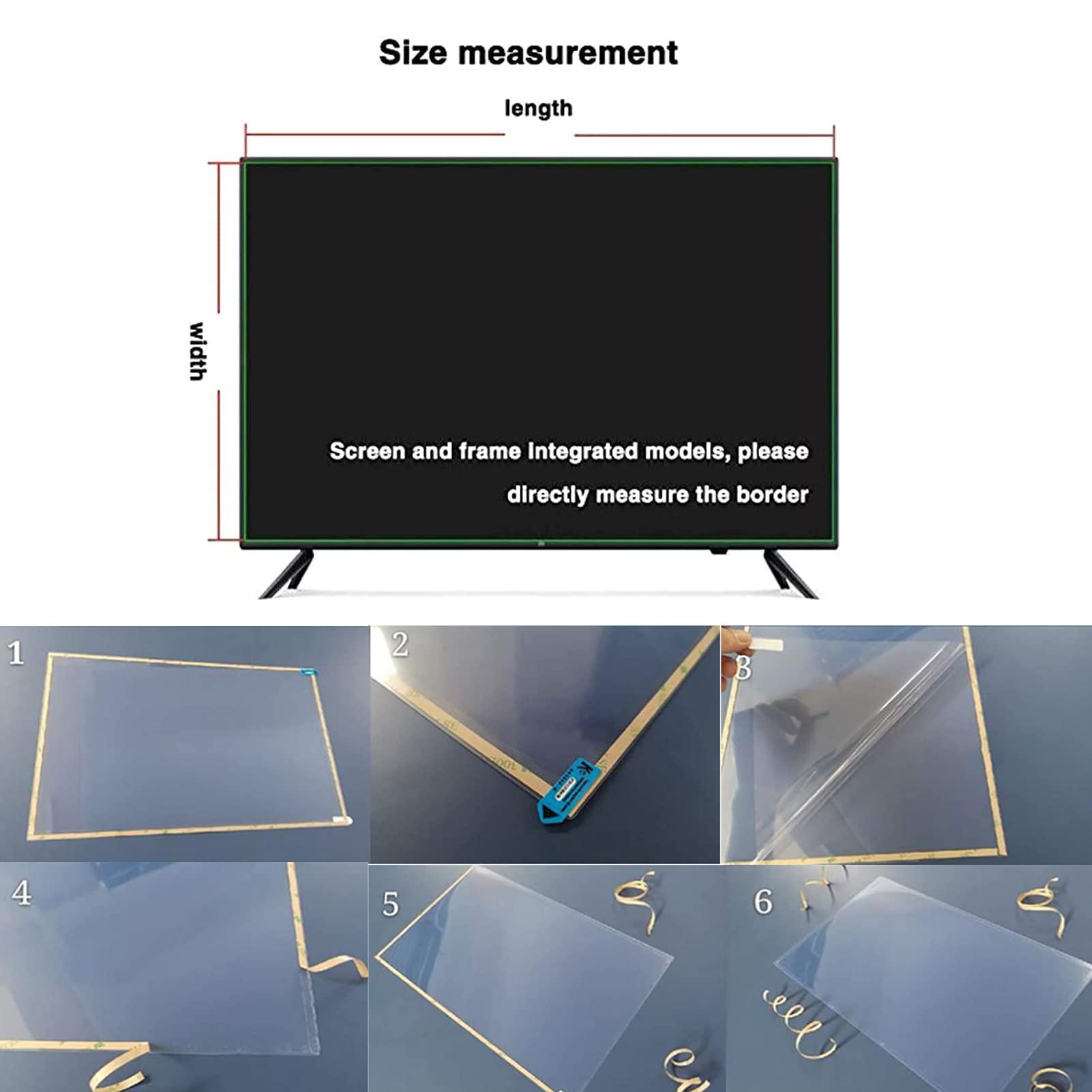 CICIHP CICIHP TV Screen Protector Filter for 32-75 Inch - Matte Anti-Glare Anti Blue Light, Anti-Scratch Protector Film,75\" 1682966
