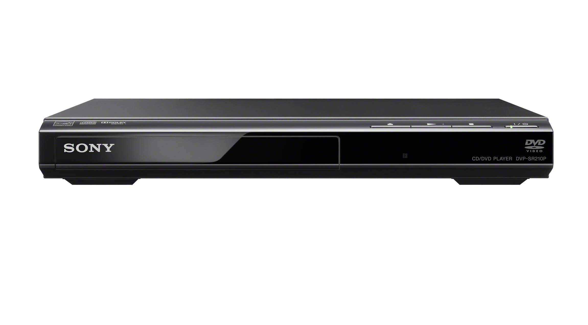 Sony Sony S100F 2.0ch Soundbar with Bass Reflex Speaker, Integrated Tweeter and Bluetooth, (HTS100F), Easy Setup, Compact, Home Office use with Clear Sound Black & DVPSR210P DVD Player
