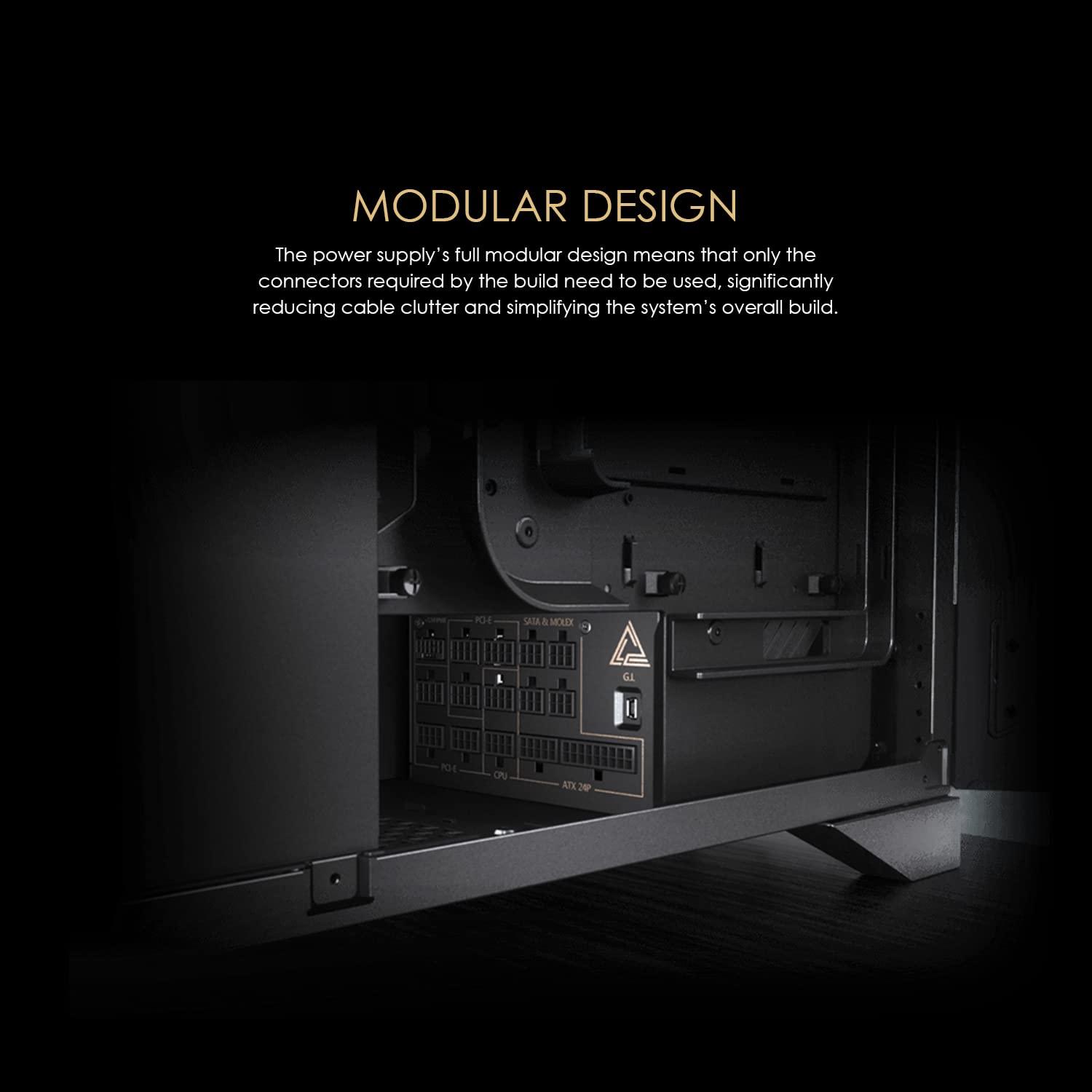 MSI MSI MEG Ai1300P PCIE 5.1 & ATX 3.1 Gaming Power Supply - Full Modular - 80 Plus Platinum Certified 1300W - 100% Japanese 105C Capacitors - Compact Size - ATX PSU - 10 Year Warranty