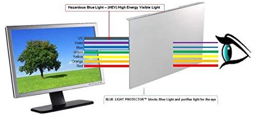 EYES PC EYES PC Blue Light Screen Protector Panel For 40\" Diagonal TV (W 36.22\" X H 21.26\"). Blue Light Blocking up to 100% of Hazardous HEV Blue Light from LED screens. Reduces Digital Eye Strain.