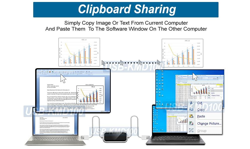 Allaboutadapters Allaboutadapters USB 2.0 Smart Link Cable for Data File Transfer and Keyboard Mouse Sharing