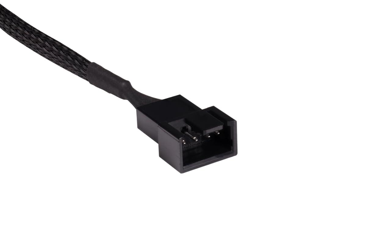 Alphacool Alphacool Fan Cable 4-pin to 4-pin Extension, 60cm, Black