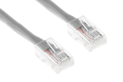 CablesAndKits CablesAndKits - Cat6 Ethernet Cable, Non-Booted, Jacket: PVC (CM), 10 ft, Gray, Pure Copper, RJ45 Computer & Networking Patch Cord