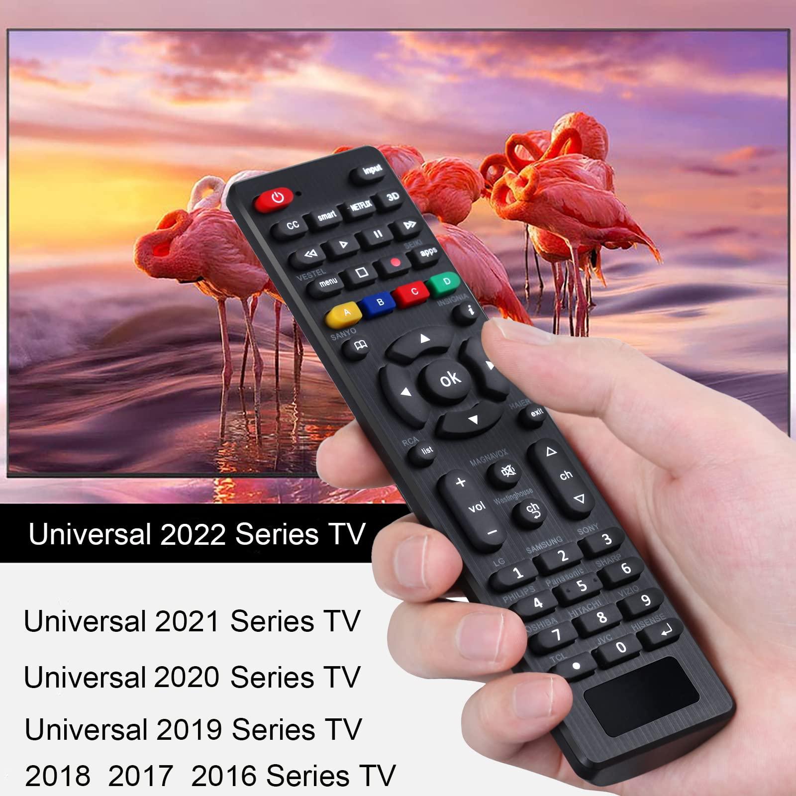 Pairtty Universal Tv Remote for LG,Samsung, TCL, Philips, Vizio, Sharp, Sony, Panasonic, Sanyo, Insignia, Toshiba and Other Brands LCD LED 3D HDTV Smart TV Remote Control