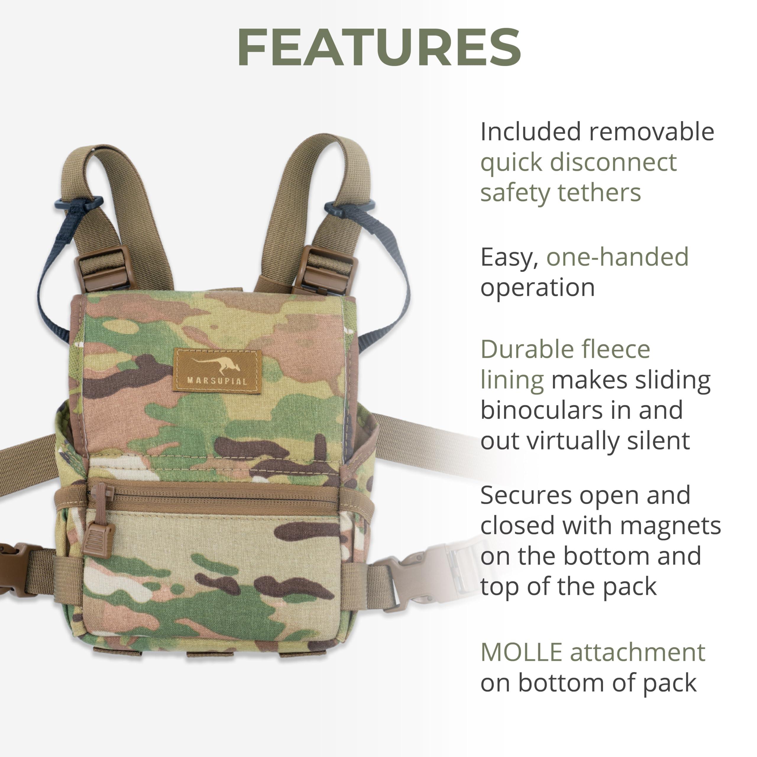 Marsupial Marsupial Gear Standard Binocular Chest Pack, Multicam, Small