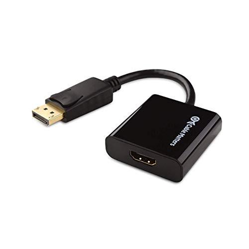 Cable Matters Cable Matters Active DisplayPort to HDMI Adapter (Active DP to HDMI Adapter) Supporting Eyefinity Technology and 4K Resolution & USB C to HDMI Cable in Black 6 Feet