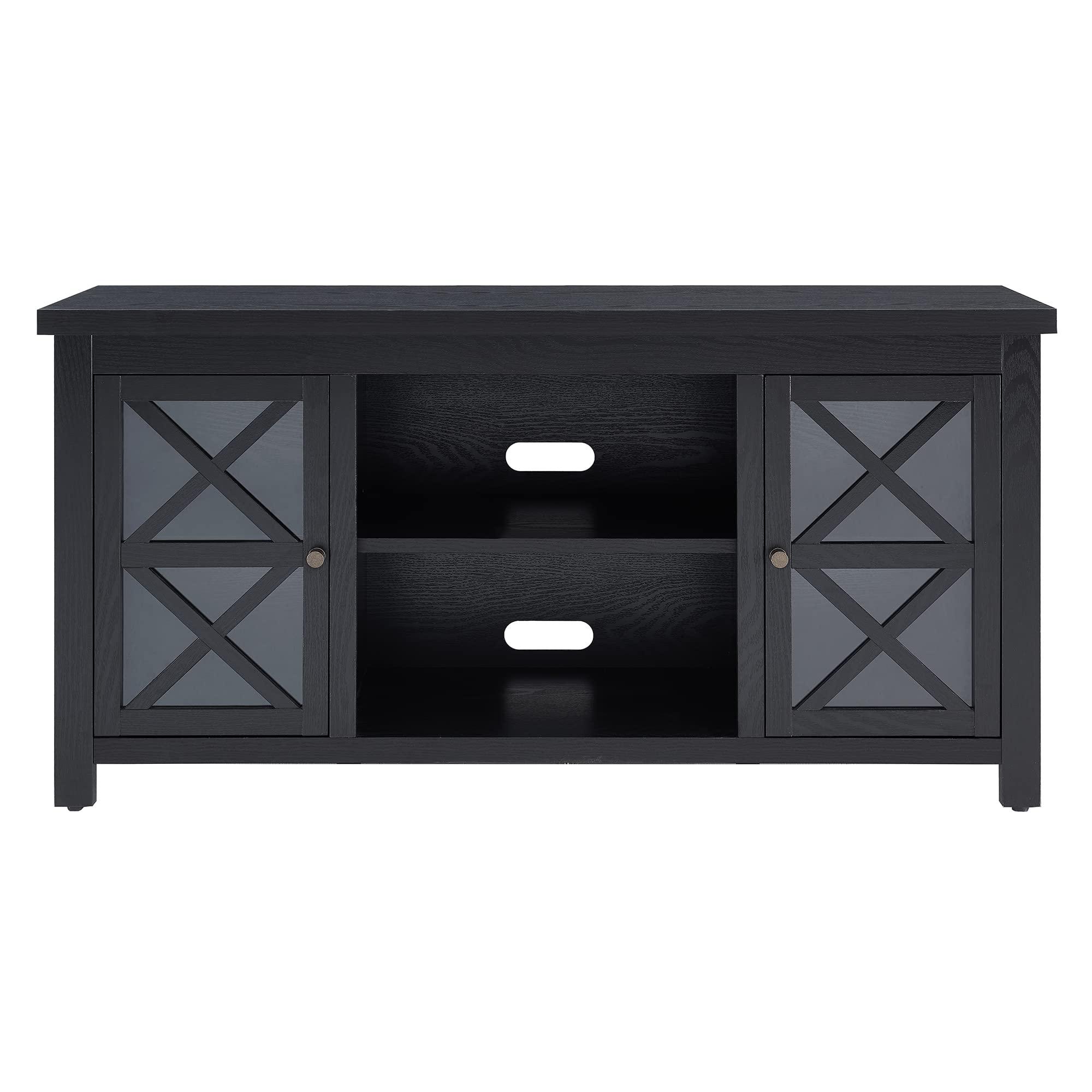 Henn&Hart Henn&Hart Rectangular TV Stand for TV's up to 55" in Black, TV Stands for the Living Room