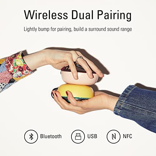 Vifa Vifa City Bluetooth Speaker, Portable Wireless Loudspeaker, Bluetooth 5.0 / Dual Pairing / IPX4 Waterproof, HiFi Audio & Built-in Mic Mini Speakers for Travel and Party (Green Lemon)