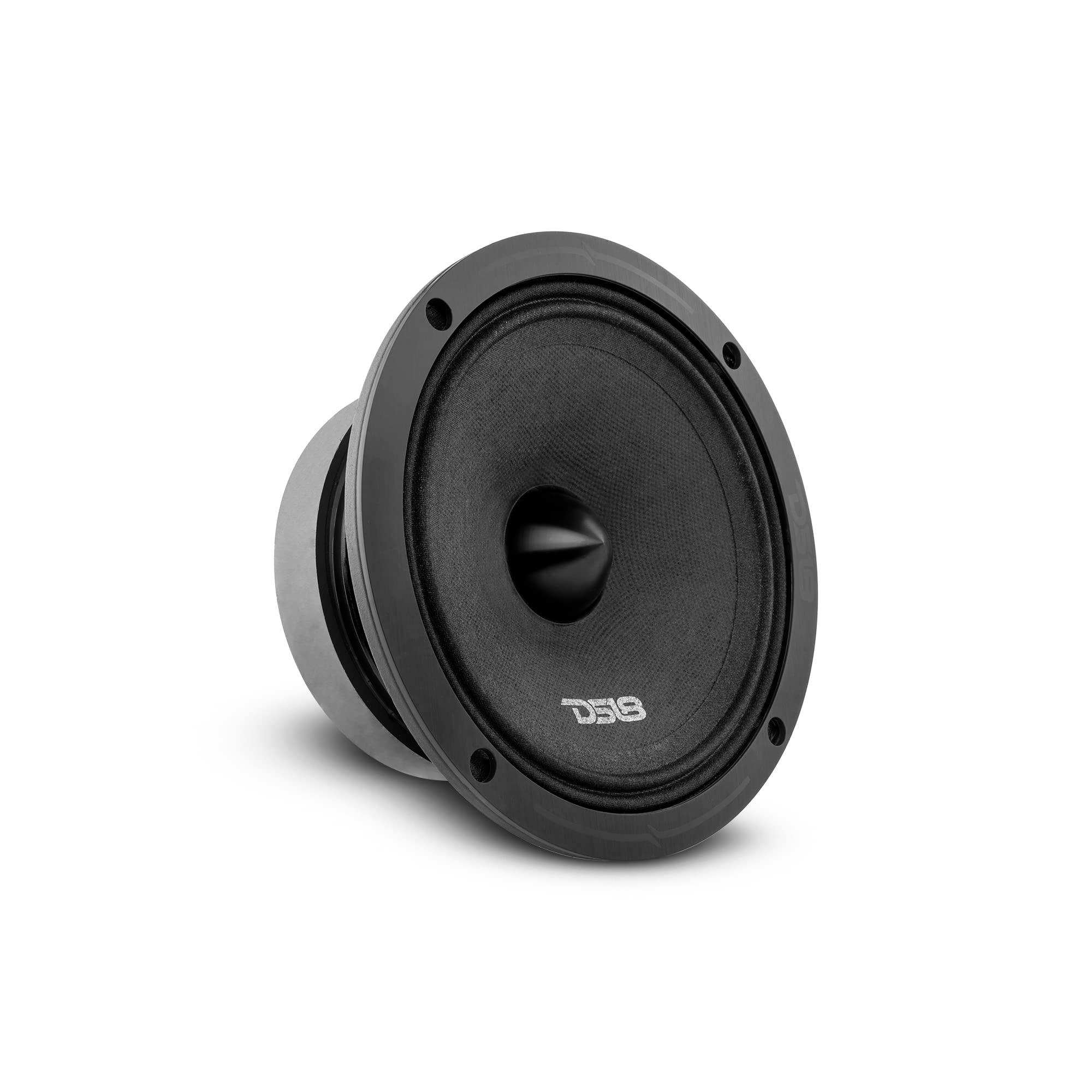 DS18 DS18 PRO-ZXI6.4BM 6.5" Pro Audio Midrange Loudspeaker - 600W Max, 300W RMS, 4 Ohms - Premium Quality Audio Door Speakers for Car or Truck Stereo Sound System (1 Speaker) (Renewed)