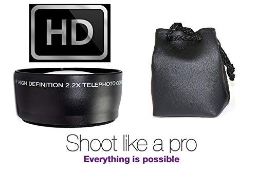 HD Ser 2-Pcs Hi Def Telephoto & Wide Angle Lens Kit for FujiFilm X-E3 (58mm Compatible)