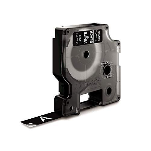DYMO Dymo D1 Standard Labelling Tape 12mm x 7m - White on Black