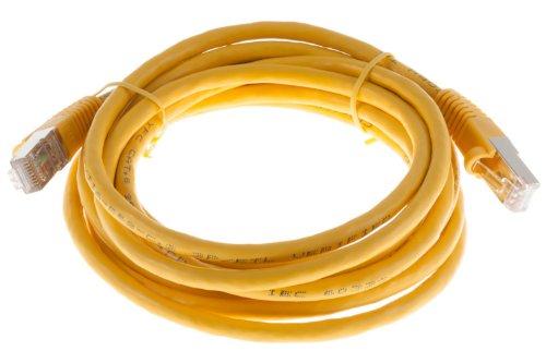 CablesAndKits CablesAndKits - Shielded (STP) Cat6 Ethernet Cable, Booted, Jacket: PVC (cm), 10 ft, Yellow, Pure Copper, RJ45 Computer & Networking Patch Cord