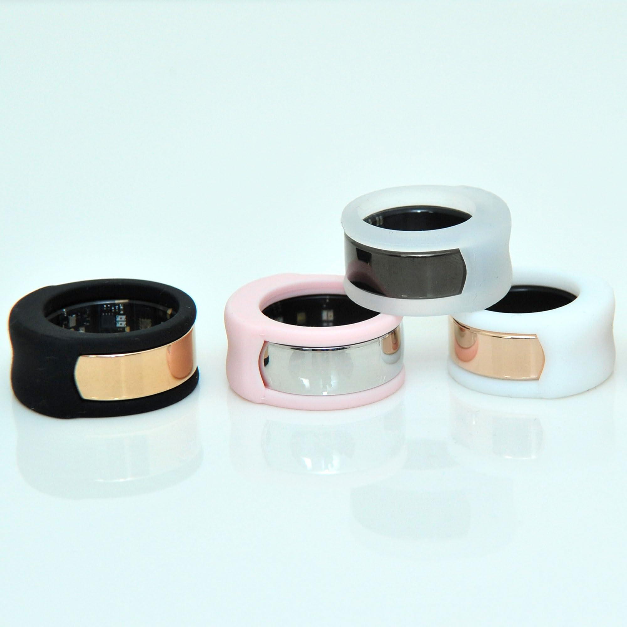 Rinfit Rinfit Smart Ring Protector - Silicone Ring Enhancer for Active Lifestyle and Gym - SportFit U.S. Design Patent - Frosted, Size 9