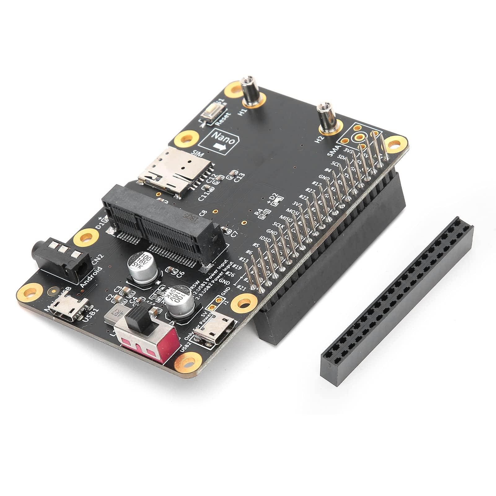 Sanpyl 3G 4G LTE Base Hat Module, PC Computer Board to Micro USB with SIM Card, Support 3Amps, Mini PCI E Socket, for Raspberry Pi 4 3 2