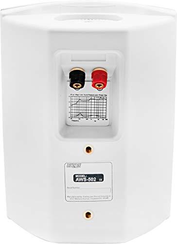 Earthquake Sound Earthquake Sound AWS-502W All-Weather Indoor/Outdoor Speakers (Matte White, Pair)