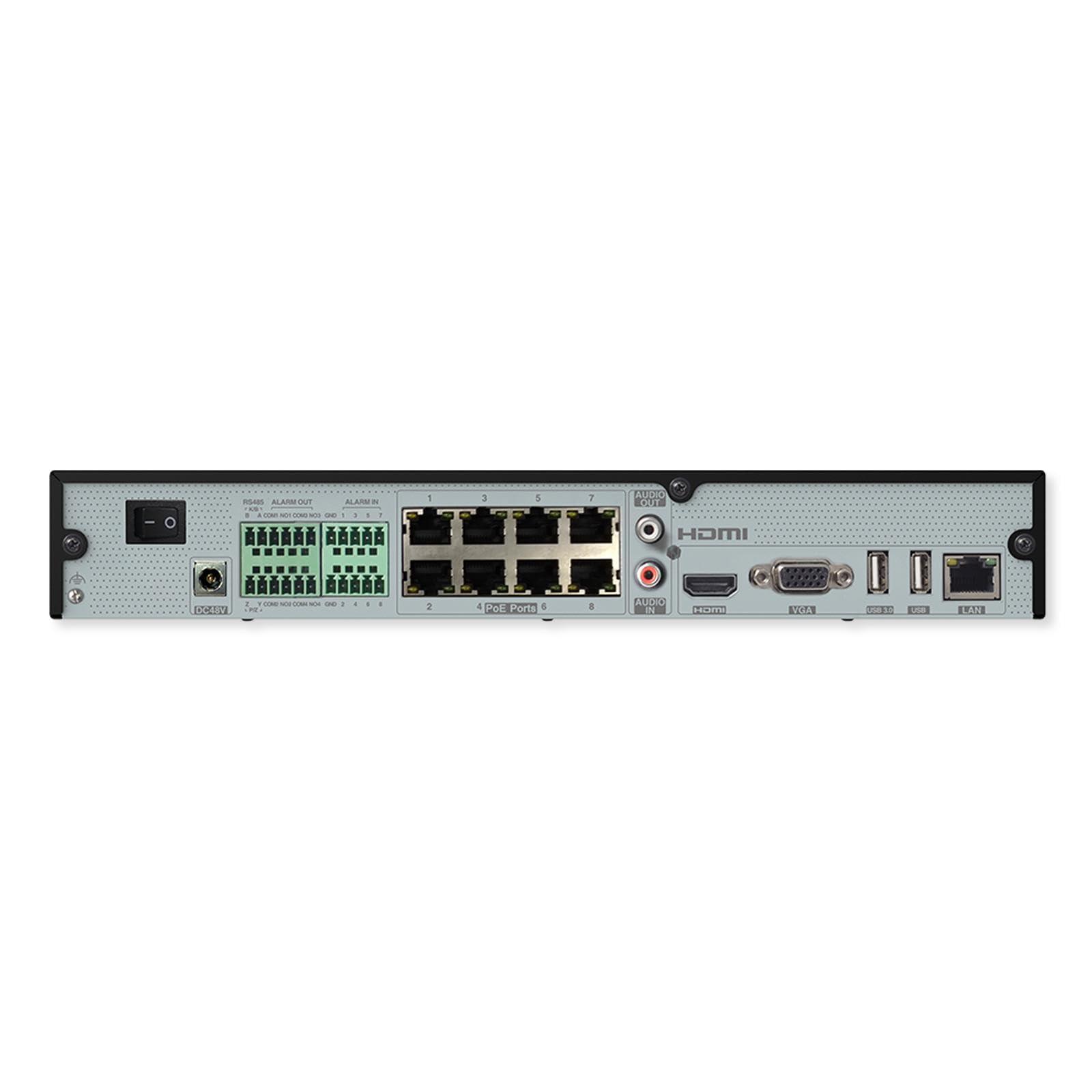 Speco Technologies Speco Technologies Speco N8NRX2TB 8-Channel 8K H.265 NVR with Facial Recognition and Smart Analytics, 2 TB