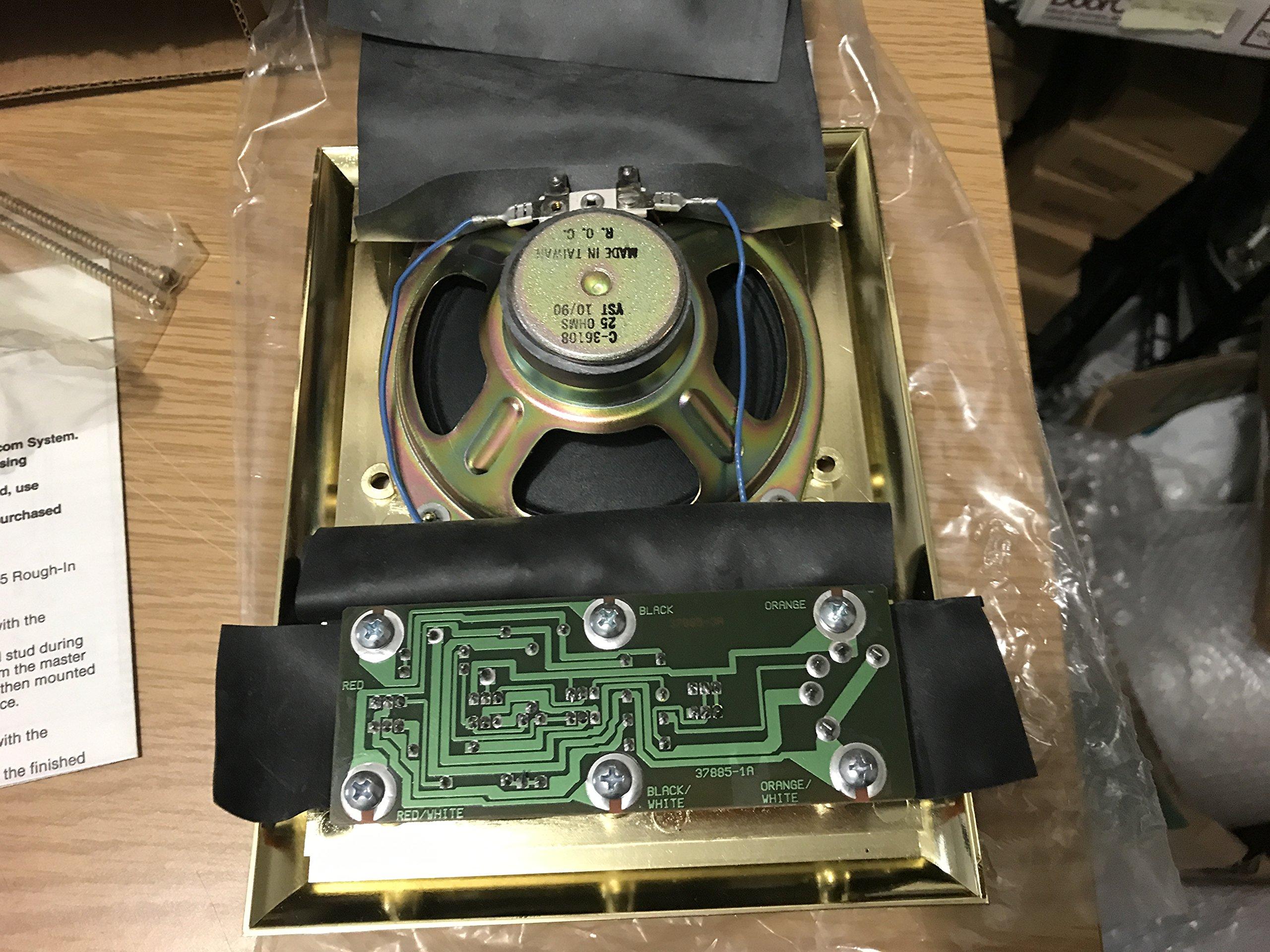 Nutone Nutone IS419PB Polished Brass Intercom Patio Speaker for IM4406, IMA4406, IM4006 Systems