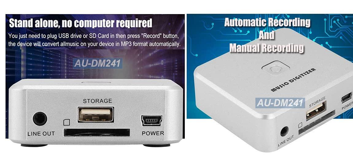 AllAboutAdapters Analog to Digital MP3 Audio Digitizer Recorder Player