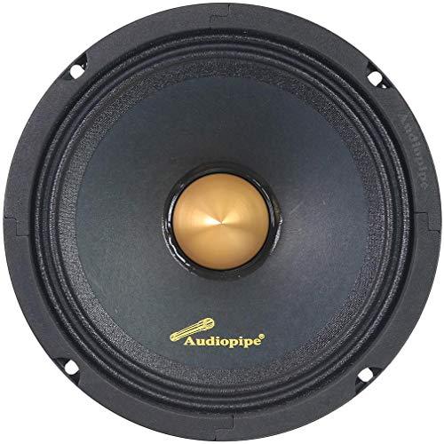 Audiopipe Audiopipe Low Mid Frequency Loudspeaker 6" 200W Max Each - Gold Bullet Dust Cap