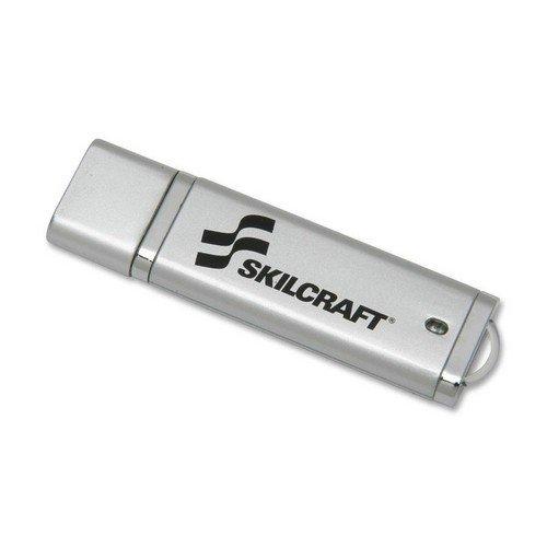 Skilcraft SKILCRAFT 7045-01-558-4986 USB Flash Drive with Plug-and-Play Technology, 2GB Capacity (6 per Box)