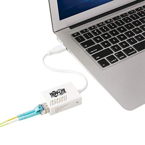 Tripp Lite Tripp Lite Ethernet NIC Adapter, USB 2.0 to Fiber Optic Adapter, 10/100 Mbps, 100Base-FX, LC, Multimode Fiber, White (U236-MMF-LC)