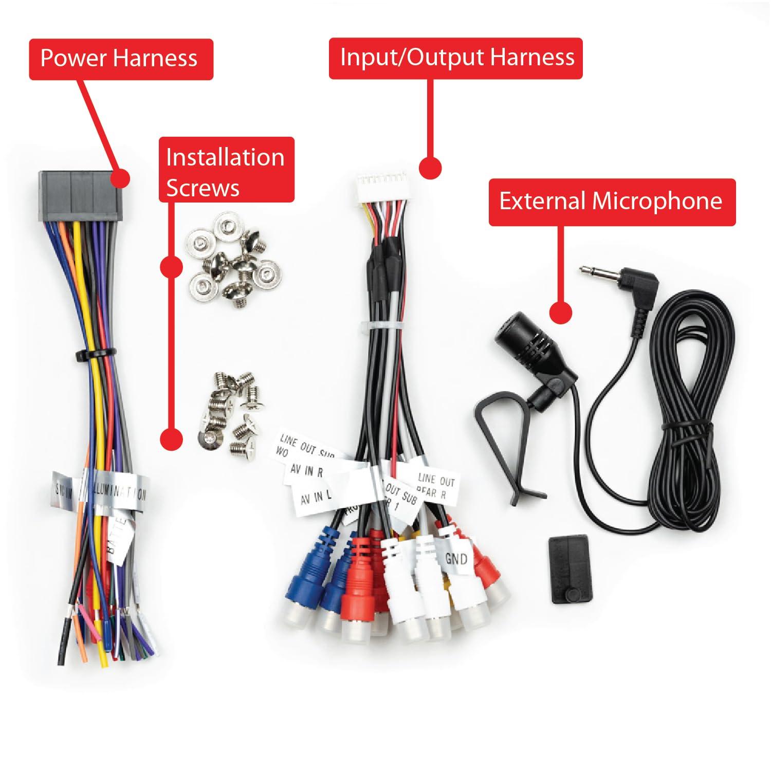 Dual Electronics Dual Electronics DCPA71-BC 7-inch Certified Apple Carplay Android Auto | Double DIN Touchscreen Car Stereo Radio | Bluetooth Hands Free Calling & Music Streaming | Backup Camera Included