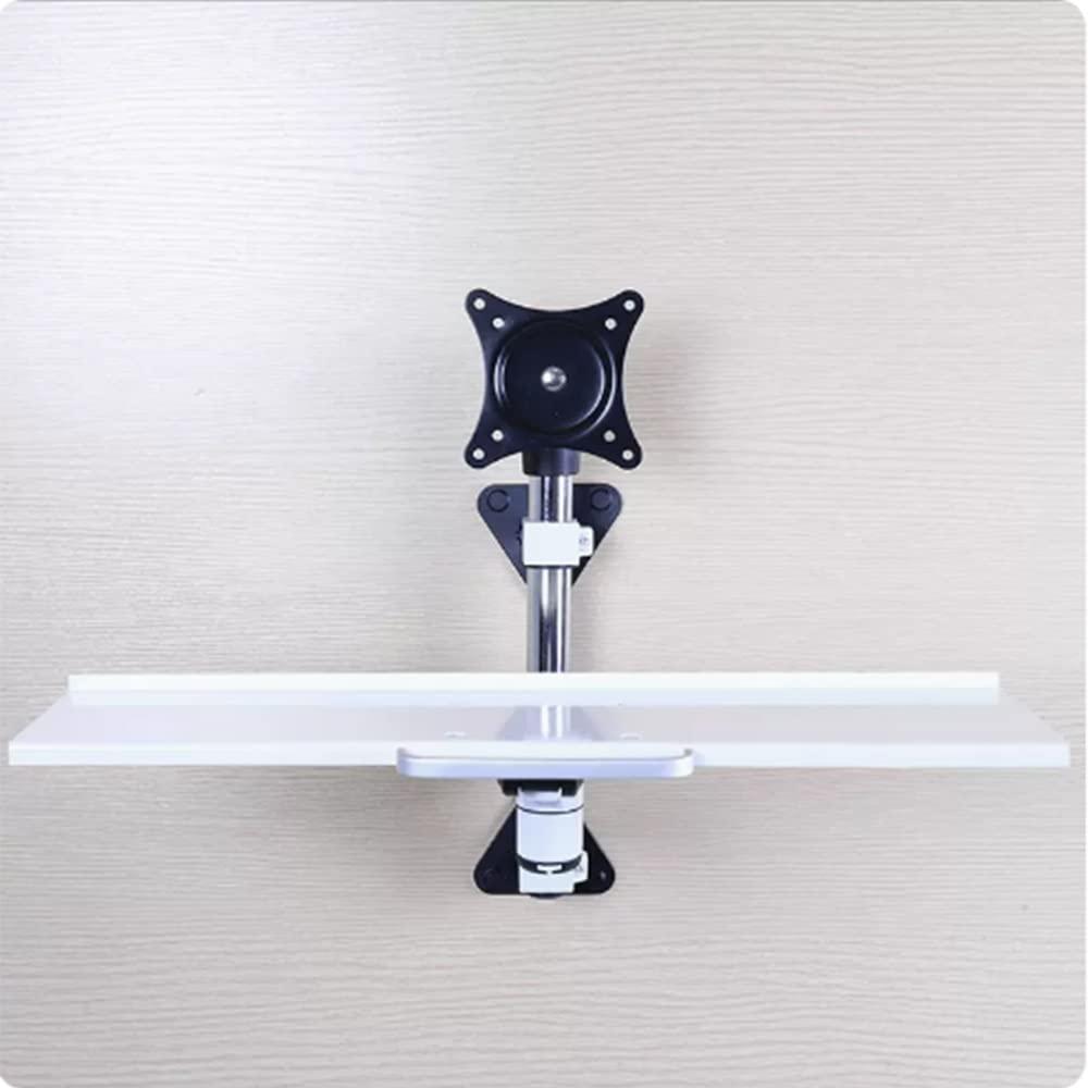 WEBUP WEBUP Wall Mount Keyboard/Monitor Workstation Height Adjustable Keyboard Tray Sit-Stand Keyboard Arm Tray Length: 18in/24in