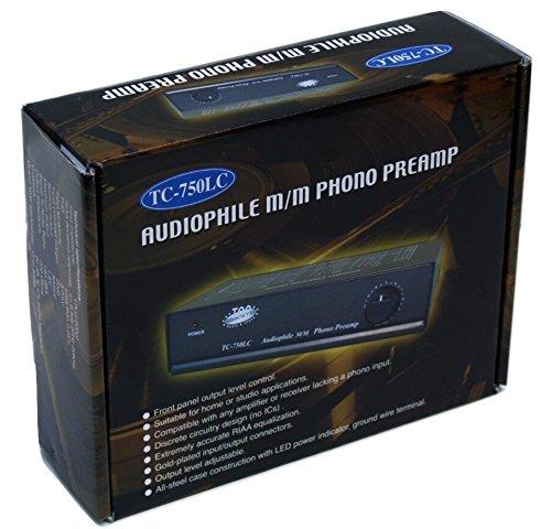 TEC Technolink TC-750LC Audiophile RIAA Phono Preamp with Output Level Control, 85dB S/N; Black or Silver, Your Choice (Silver)