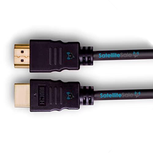 SatelliteSale SatelliteSale Digital High-Speed 2.0 HDMI Cable 4K/60Hz 18Gbps PVC 2160p Black Cord Universal Wire 3 Feet