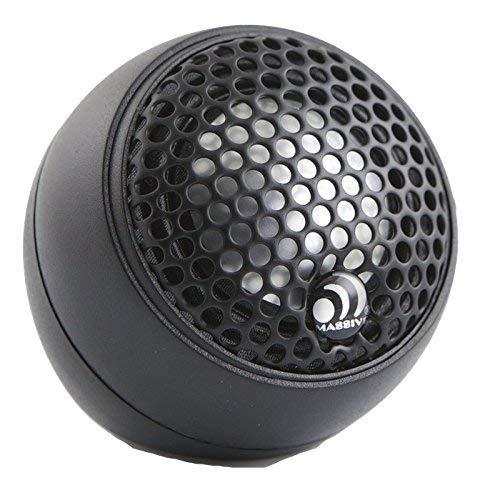 Massive Audio Massive Audio CT1A - Aluminum Dome 120 Watt 25mm Car Audio Tweeter Set with Crossovers, Surface, Angle or Flush Mount Options