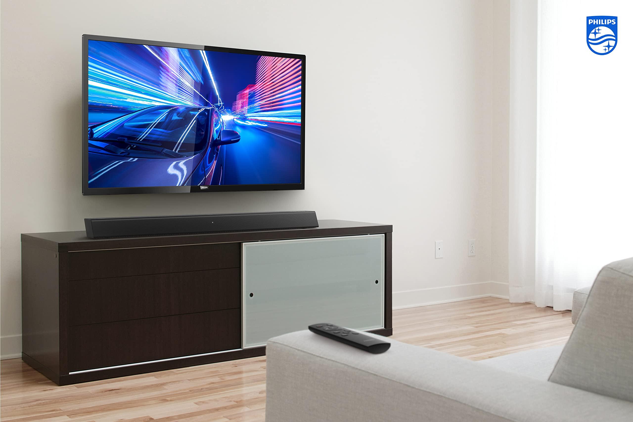 PHILIPS PHILIPS B5106 2.0-Channel Soundbar with HDMI ARC Support, Roku TV Ready, Black