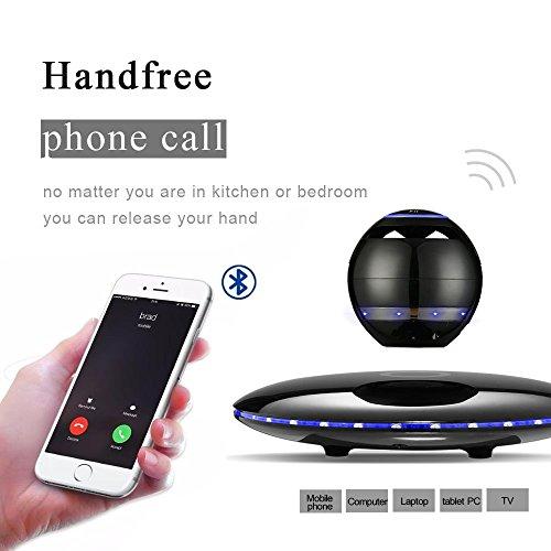 Infinity Orb Infinity Orb Magnetic Levitating Speaker Bluetooth 4.0 LED Flash Wireless Floating Speakers with Microphone and Touch Buttons (Black)
